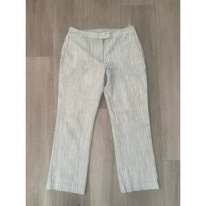 DKNY Womens Striped Straight Ankle Dress Pant Size 8‎